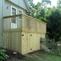Deck with storage